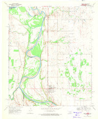 Terral Oklahoma Historical topographic map, 1:24000 scale, 7.5 X 7.5 Minute, Year 1968