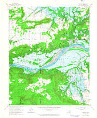 Texanna Oklahoma Historical topographic map, 1:24000 scale, 7.5 X 7.5 Minute, Year 1963