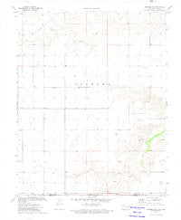 Texhoma SW Oklahoma Historical topographic map, 1:24000 scale, 7.5 X 7.5 Minute, Year 1973