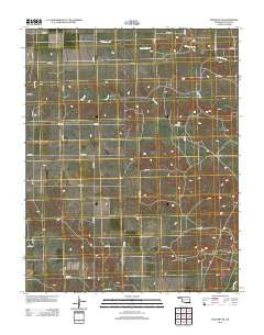 Texhoma NE Oklahoma Historical topographic map, 1:24000 scale, 7.5 X 7.5 Minute, Year 2012