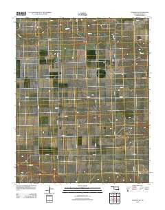 Texhoma NW Oklahoma Historical topographic map, 1:24000 scale, 7.5 X 7.5 Minute, Year 2012