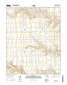 Texhoma NW Oklahoma Current topographic map, 1:24000 scale, 7.5 X 7.5 Minute, Year 2016
