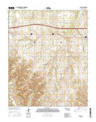 Texola Oklahoma Current topographic map, 1:24000 scale, 7.5 X 7.5 Minute, Year 2016