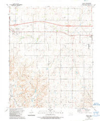 Texola Oklahoma Historical topographic map, 1:24000 scale, 7.5 X 7.5 Minute, Year 1989