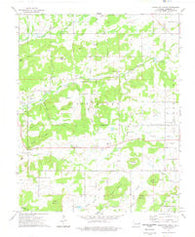 Thompson Corner Oklahoma Historical topographic map, 1:24000 scale, 7.5 X 7.5 Minute, Year 1974