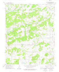 Thompson Corner Oklahoma Historical topographic map, 1:24000 scale, 7.5 X 7.5 Minute, Year 1974