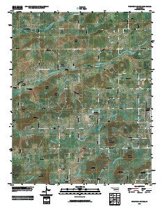 Thompson Corner Oklahoma Historical topographic map, 1:24000 scale, 7.5 X 7.5 Minute, Year 2010