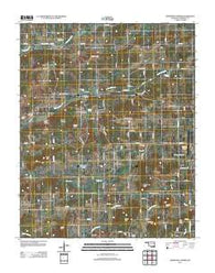 Thompson Corner Oklahoma Historical topographic map, 1:24000 scale, 7.5 X 7.5 Minute, Year 2012