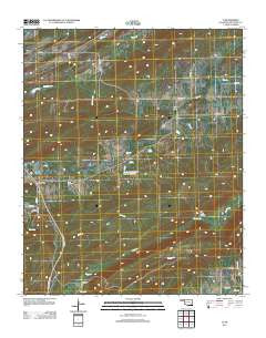 Ti Oklahoma Historical topographic map, 1:24000 scale, 7.5 X 7.5 Minute, Year 2012