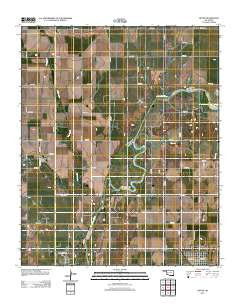 Tipton Oklahoma Historical topographic map, 1:24000 scale, 7.5 X 7.5 Minute, Year 2012