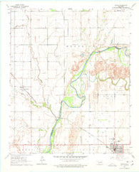 Tipton Oklahoma Historical topographic map, 1:24000 scale, 7.5 X 7.5 Minute, Year 1964