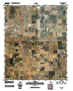Tipton SE Oklahoma Historical topographic map, 1:24000 scale, 7.5 X 7.5 Minute, Year 2010