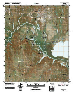 Tishomingo Oklahoma Historical topographic map, 1:24000 scale, 7.5 X 7.5 Minute, Year 2009