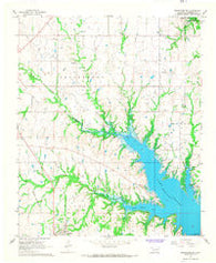 Tishomingo SW Oklahoma Historical topographic map, 1:24000 scale, 7.5 X 7.5 Minute, Year 1967