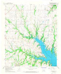 Tishomingo SW Oklahoma Historical topographic map, 1:24000 scale, 7.5 X 7.5 Minute, Year 1967