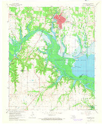 Tishomingo Oklahoma Historical topographic map, 1:24000 scale, 7.5 X 7.5 Minute, Year 1967