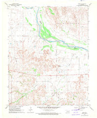 Togo Oklahoma Historical topographic map, 1:24000 scale, 7.5 X 7.5 Minute, Year 1969