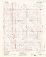 Tonkawa SE Oklahoma Historical topographic map, 1:24000 scale, 7.5 X 7.5 Minute, Year 1968