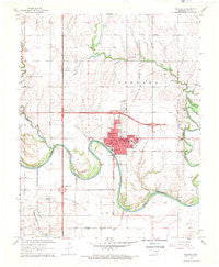 Tonkawa Oklahoma Historical topographic map, 1:24000 scale, 7.5 X 7.5 Minute, Year 1968