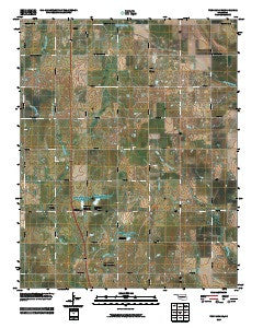 Tonkawa SE Oklahoma Historical topographic map, 1:24000 scale, 7.5 X 7.5 Minute, Year 2009