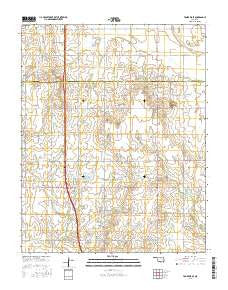 Tonkawa SE Oklahoma Current topographic map, 1:24000 scale, 7.5 X 7.5 Minute, Year 2016