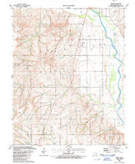 Trail Oklahoma Historical topographic map, 1:24000 scale, 7.5 X 7.5 Minute, Year 1987