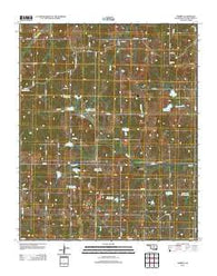 Tribbey Oklahoma Historical topographic map, 1:24000 scale, 7.5 X 7.5 Minute, Year 2012