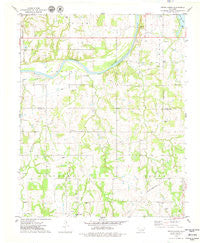 Tryon North Oklahoma Historical topographic map, 1:24000 scale, 7.5 X 7.5 Minute, Year 1975