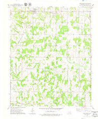 Tryon South Oklahoma Historical topographic map, 1:24000 scale, 7.5 X 7.5 Minute, Year 1975