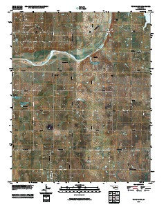 Tryon North Oklahoma Historical topographic map, 1:24000 scale, 7.5 X 7.5 Minute, Year 2010