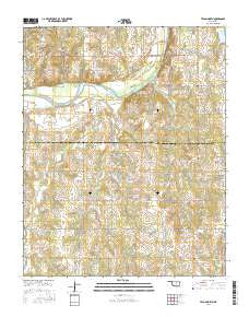 Tryon North Oklahoma Current topographic map, 1:24000 scale, 7.5 X 7.5 Minute, Year 2016