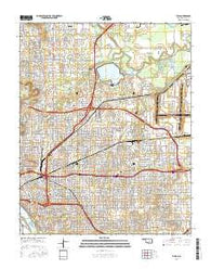 Tulsa Oklahoma Current topographic map, 1:24000 scale, 7.5 X 7.5 Minute, Year 2016