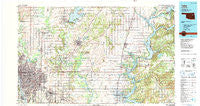 Tulsa Oklahoma Historical topographic map, 1:100000 scale, 30 X 60 Minute, Year 1985