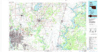Tulsa Oklahoma Historical topographic map, 1:100000 scale, 30 X 60 Minute, Year 1985