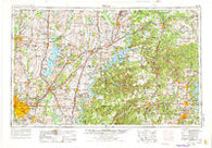 Tulsa Oklahoma Historical topographic map, 1:250000 scale, 1 X 2 Degree, Year 1958