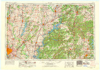 Tulsa Oklahoma Historical topographic map, 1:250000 scale, 1 X 2 Degree, Year 1958