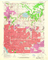 Tulsa Oklahoma Historical topographic map, 1:24000 scale, 7.5 X 7.5 Minute, Year 1954
