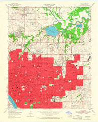 Tulsa Oklahoma Historical topographic map, 1:24000 scale, 7.5 X 7.5 Minute, Year 1954