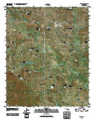 Tupelo Oklahoma Historical topographic map, 1:24000 scale, 7.5 X 7.5 Minute, Year 2010