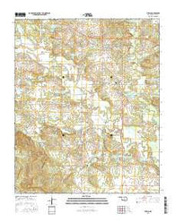 Tupelo Oklahoma Current topographic map, 1:24000 scale, 7.5 X 7.5 Minute, Year 2016