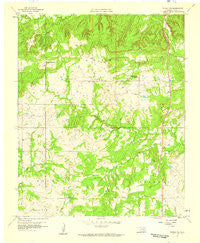 Tupelo NE Oklahoma Historical topographic map, 1:24000 scale, 7.5 X 7.5 Minute, Year 1957