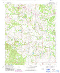 Tupelo Oklahoma Historical topographic map, 1:24000 scale, 7.5 X 7.5 Minute, Year 1966