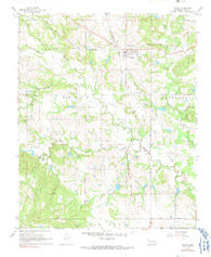 Tupelo Oklahoma Historical topographic map, 1:24000 scale, 7.5 X 7.5 Minute, Year 1966