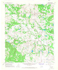 Tupelo Oklahoma Historical topographic map, 1:24000 scale, 7.5 X 7.5 Minute, Year 1966