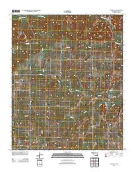 Tupelo NE Oklahoma Historical topographic map, 1:24000 scale, 7.5 X 7.5 Minute, Year 2012
