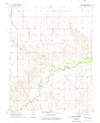 Turpin East Oklahoma Historical topographic map, 1:24000 scale, 7.5 X 7.5 Minute, Year 1973