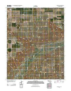 Turpin East Oklahoma Historical topographic map, 1:24000 scale, 7.5 X 7.5 Minute, Year 2012
