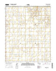 Turpin NE Oklahoma Current topographic map, 1:24000 scale, 7.5 X 7.5 Minute, Year 2016
