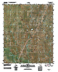 Tushka Oklahoma Historical topographic map, 1:24000 scale, 7.5 X 7.5 Minute, Year 2010