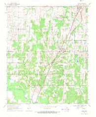 Tushka Oklahoma Historical topographic map, 1:24000 scale, 7.5 X 7.5 Minute, Year 1969